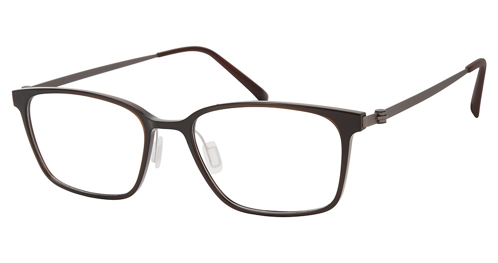 Modo 7009 Global Fit round eyeglasses in Dark Brown