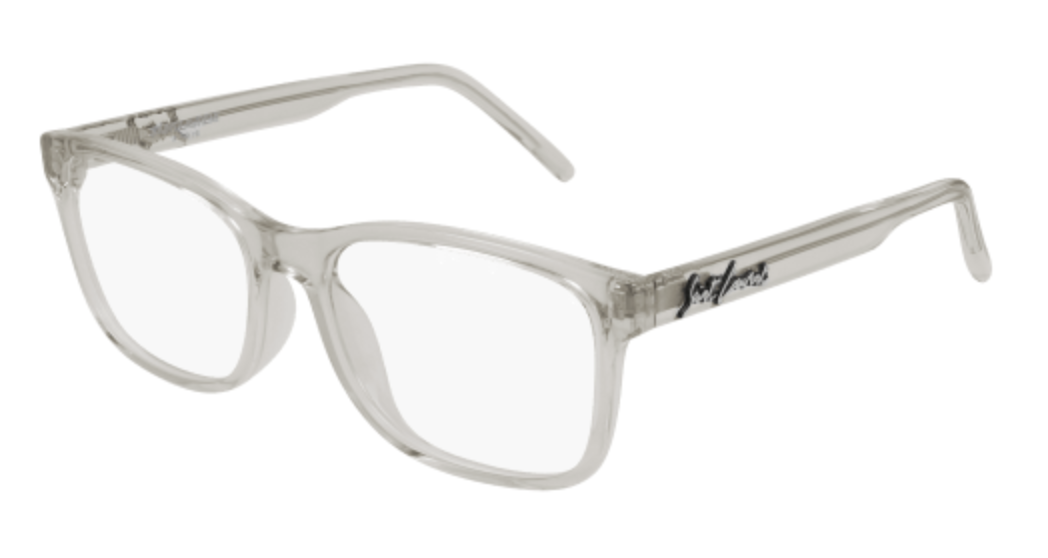 Saint Laurent SL 398 rectangle eyeglasses in Beige Beige Transparent