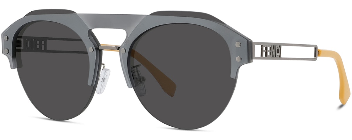 Grey with Silver mirror, Lenses Smoke