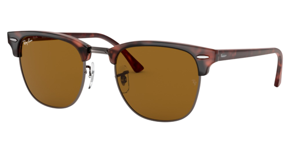 Ray-Ban RB3016 CLUBMASTER aviator sunglasses in Havana/B 15 Brown