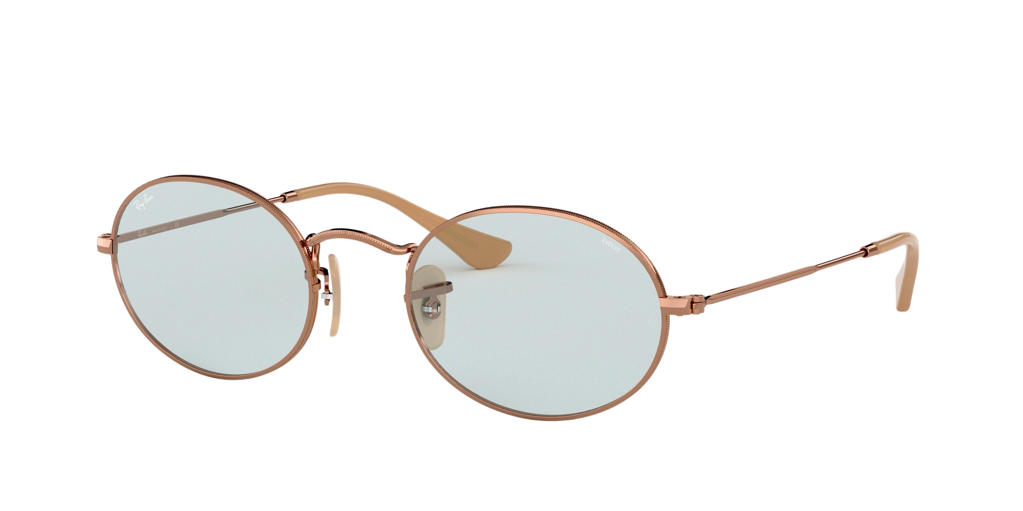 Ray-Ban RB3547N round sunglasses in Copper