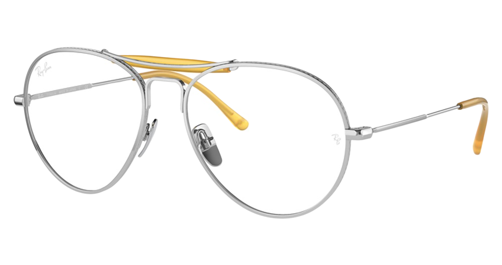 Ray-Ban RX8063V aviator eyeglasses in Silver