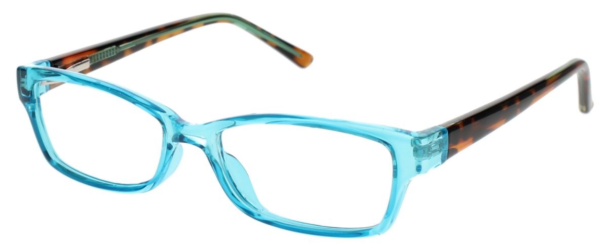 TEAL TRANSPARENT/TORTOISE