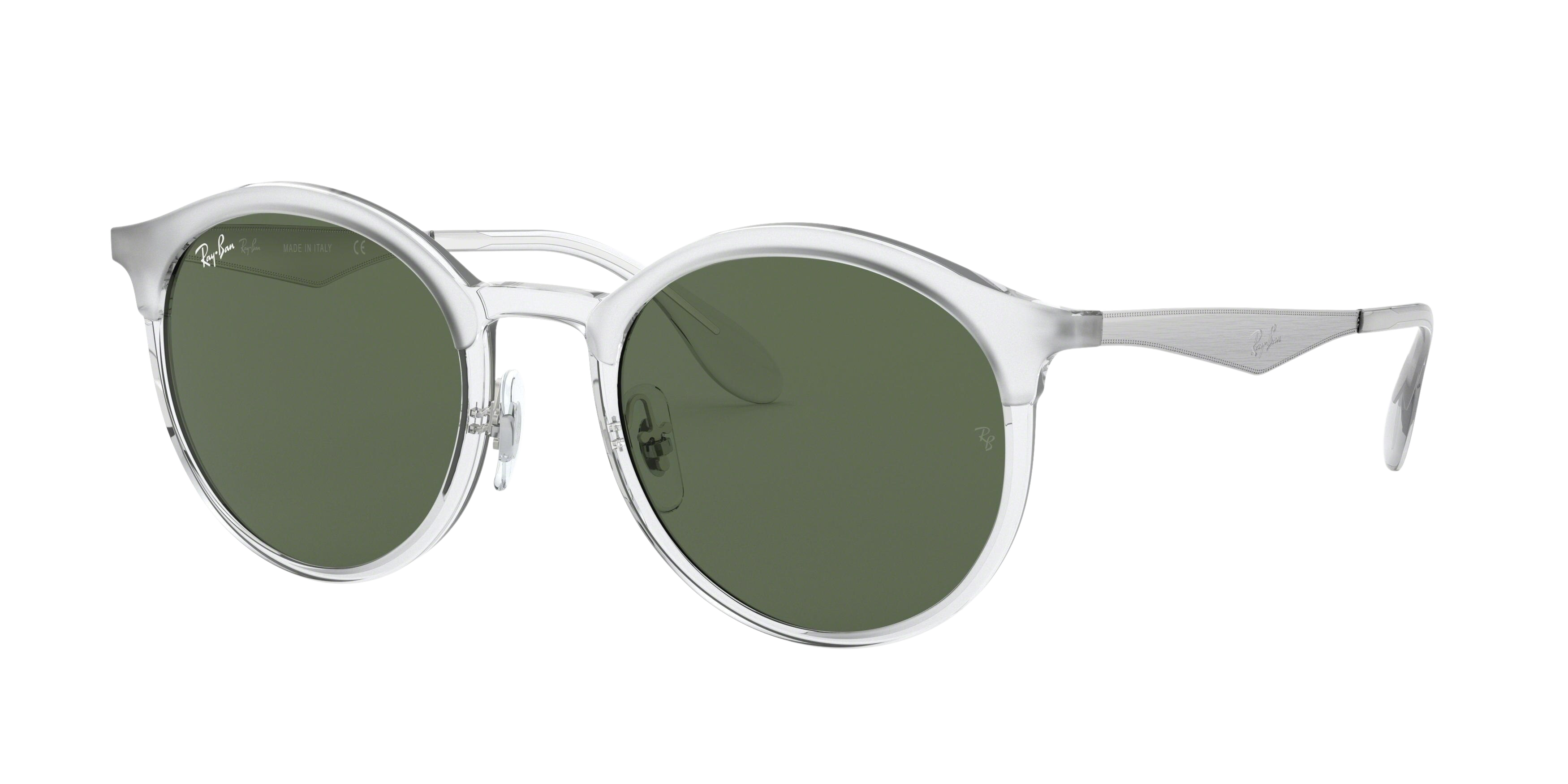 Ray-Ban RB4277 round sunglasses in Matte Crystal