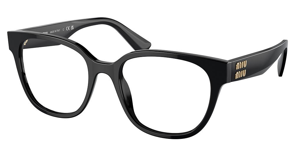 Miu Miu MU 02VV round eyeglasses in Black