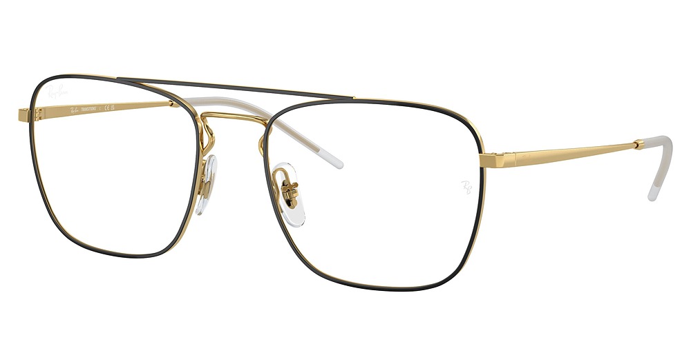 Ray-Ban RB3588 square sunglasses in Black on Arista/Photo Clear To Sapphire Quarz