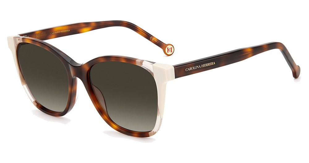 Carolina Herrera CH 0061/S rectangle sunglasses in Hvnivory/Brown Shaded