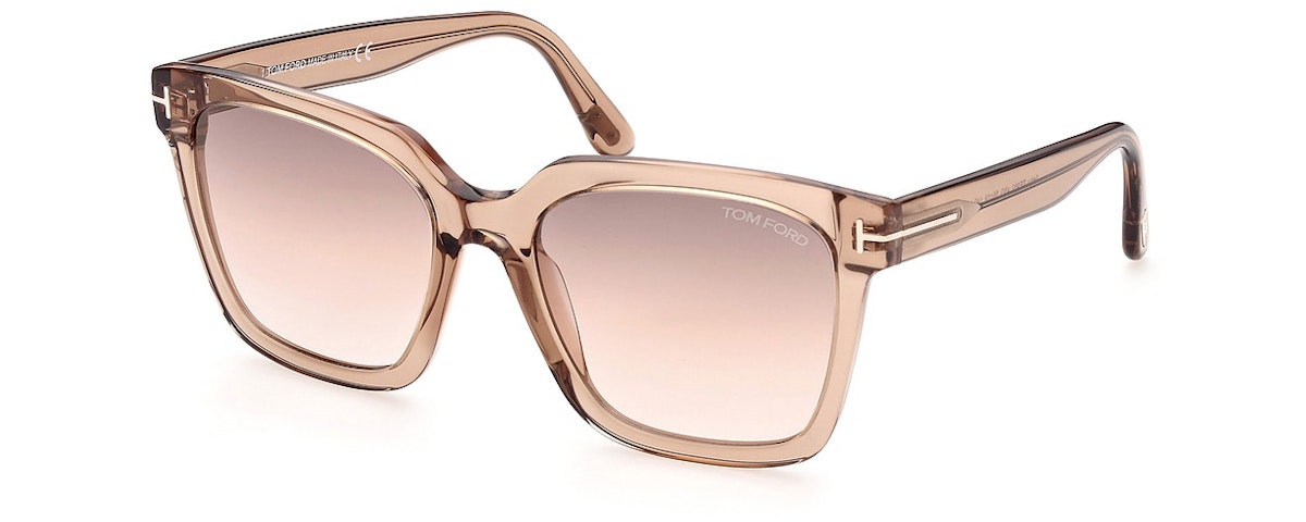 shiny light brown / brown mirror