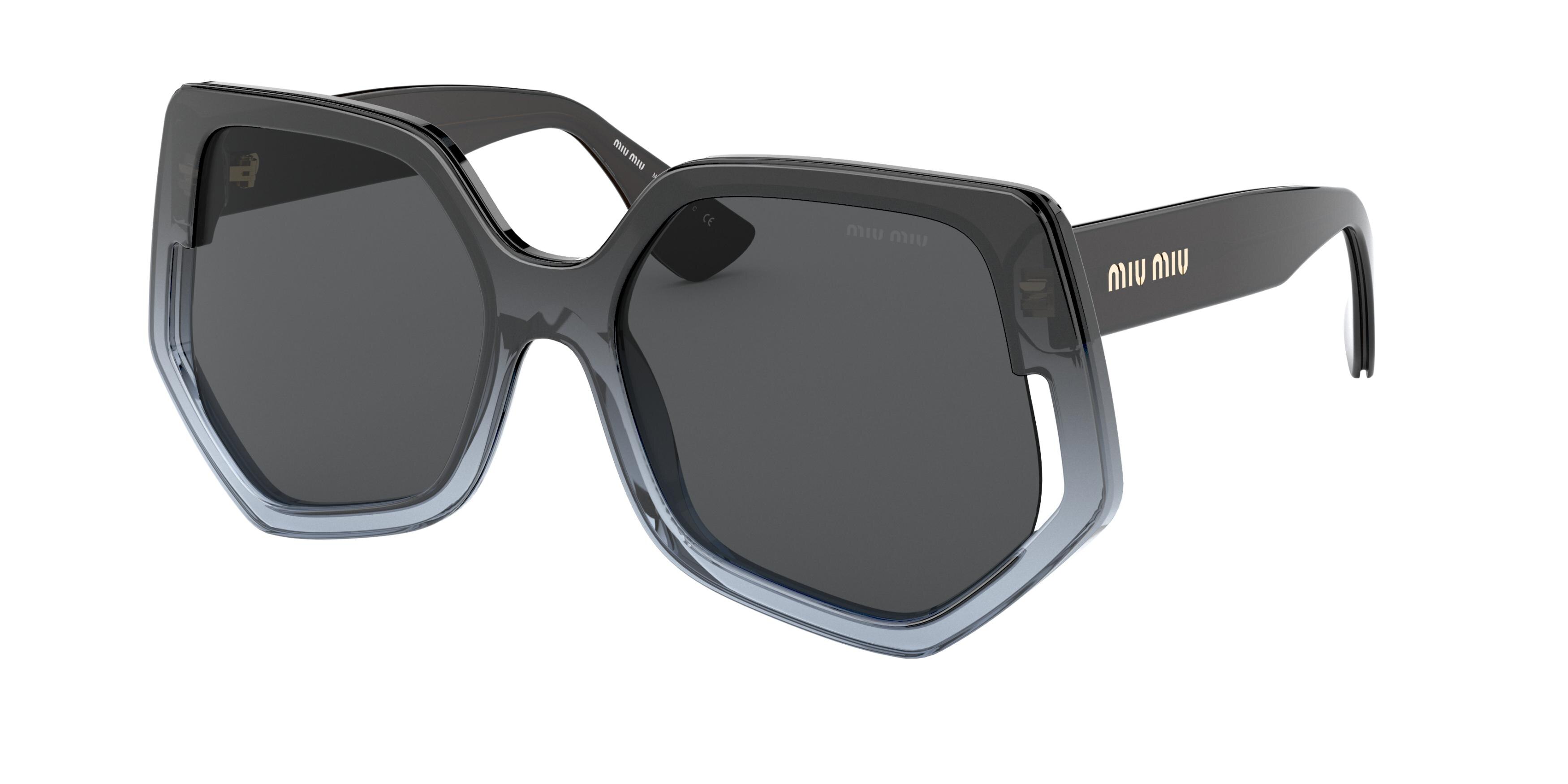 Miu Miu MU 07VSA square sunglasses in Grey Gradient