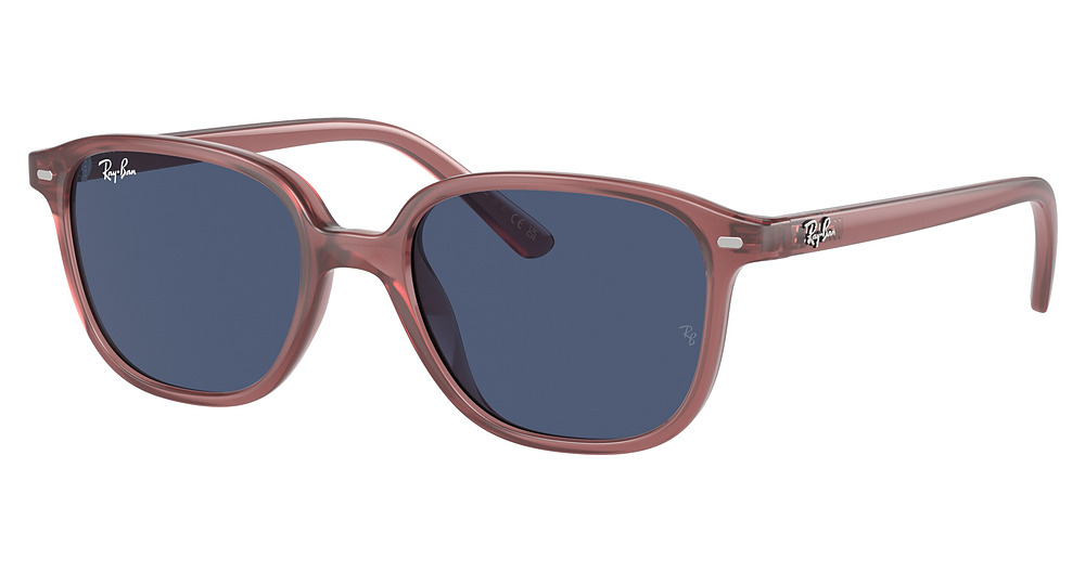 Ray-Ban RJ9093S JUNIOR LEONARD round sunglasses in Opal Pink/Dark Blue