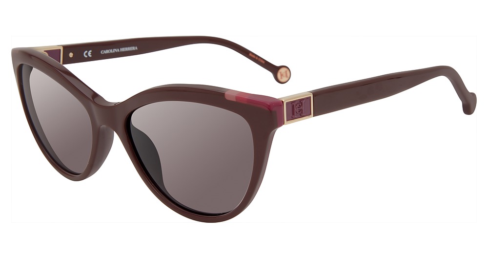 Carolina Herrera SHE872V cateye sunglasses in Burgundy 9 Hby