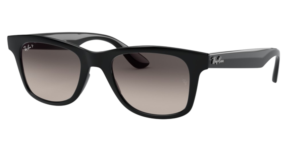 Ray-Ban RB4640F square sunglasses in Black/Grey Gradient Dark Grey