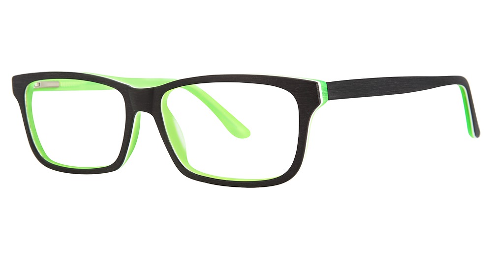 black/neon green