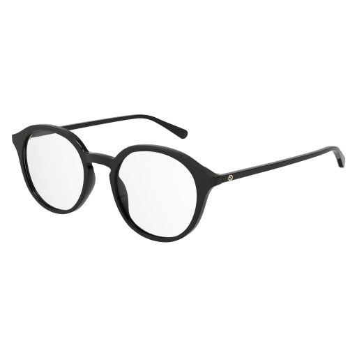 Gucci GG1004O round eyeglasses in Black Black Transparent