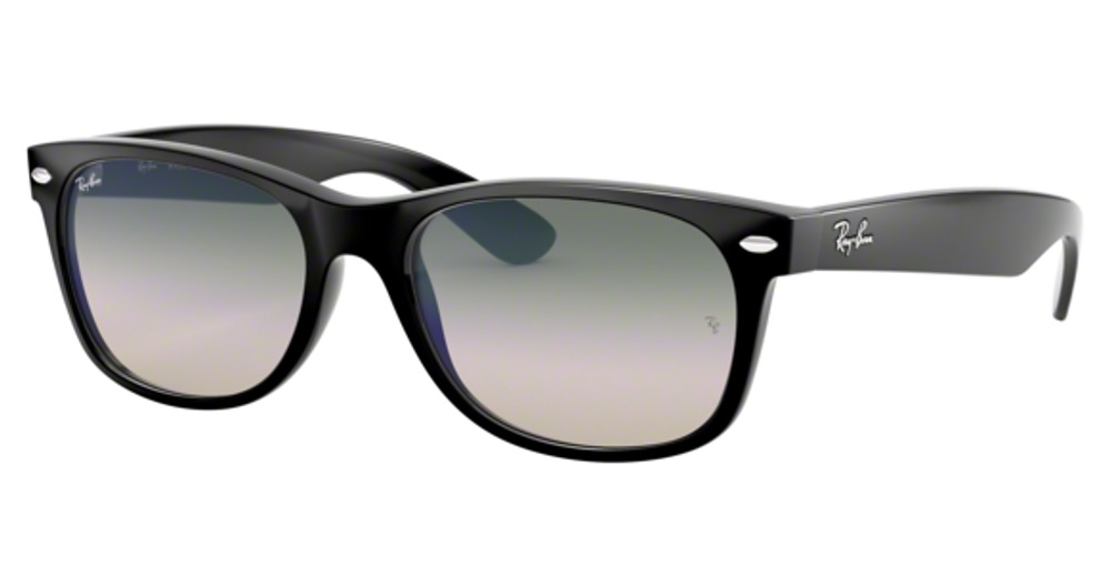 Ray-Ban RB2132 NEW WAYFARER sunglasses in Black/Clear Gradient Green