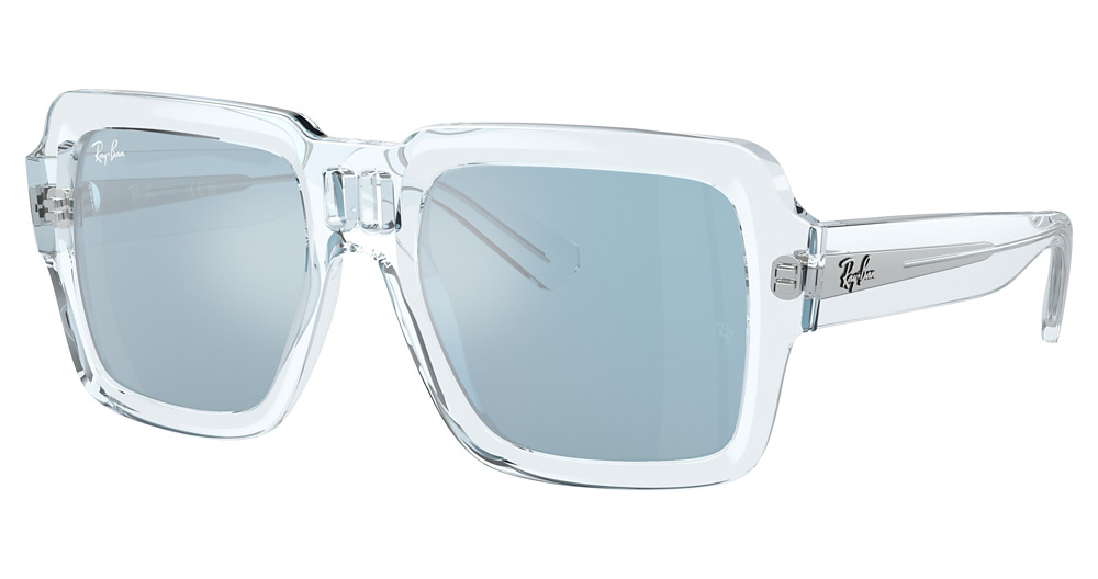 Ray-Ban RB4408 MAGELLAN square sunglasses in Transparent Light Blue