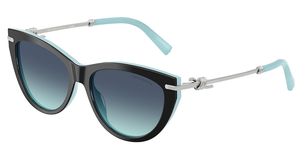 BLACK ON TIFFANY BLUE / AZURE GRADIENT BLUE