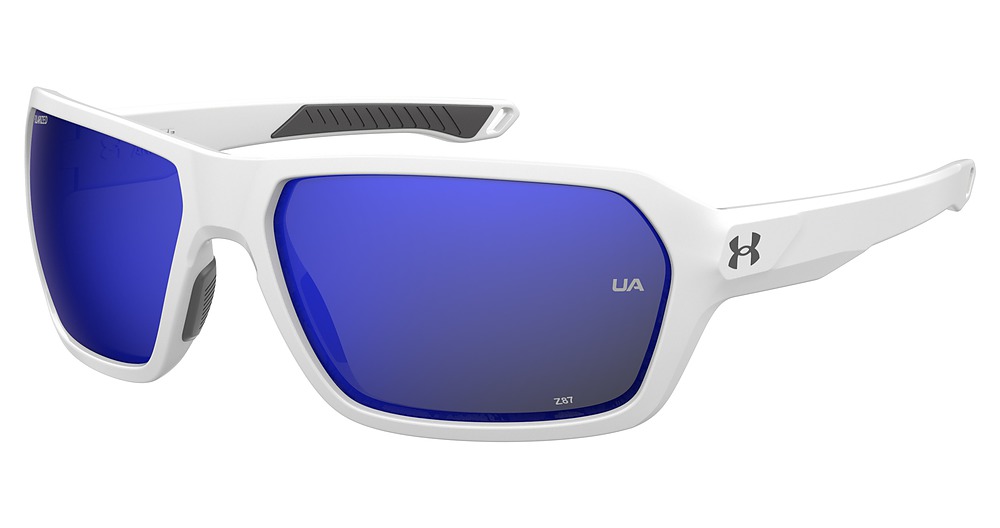 MATTWHITE / GREY BLUE MIRROR SILVER POLARIZED O