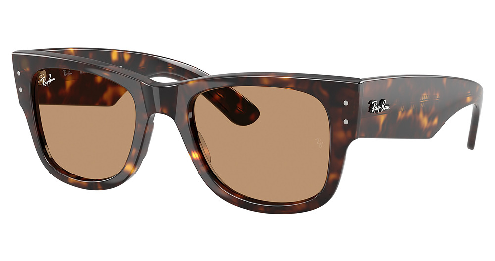 Ray-Ban RB0840SF MEGA WAYFARER round sunglasses in Havana/Brown