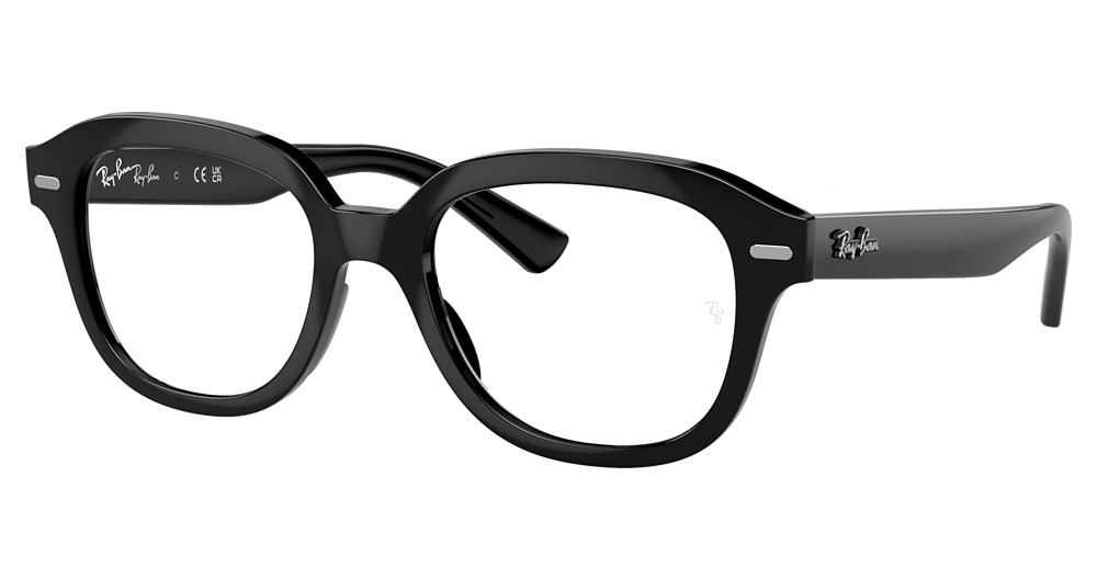 Ray-Ban RX7215 ERIK round eyeglasses in Black