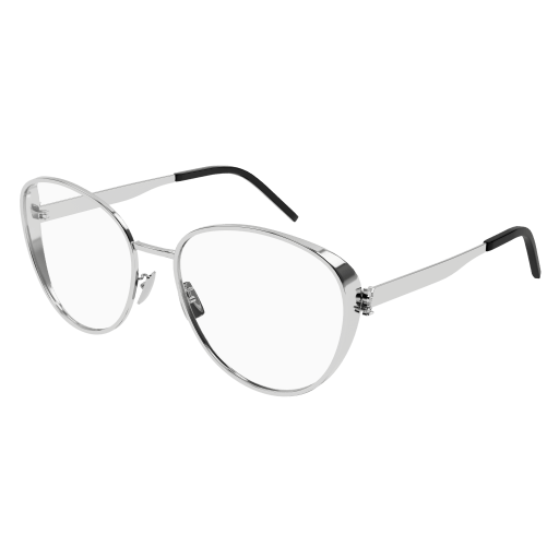 Saint Laurent SL M93 round sunglasses in Silver