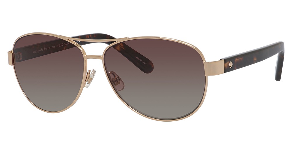 Kate Spade DALIA2/P/S sunglasses in Gold Havana/Brown Grad Polz