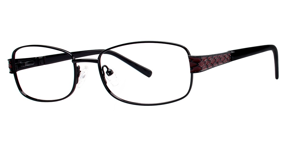 black/burgundy