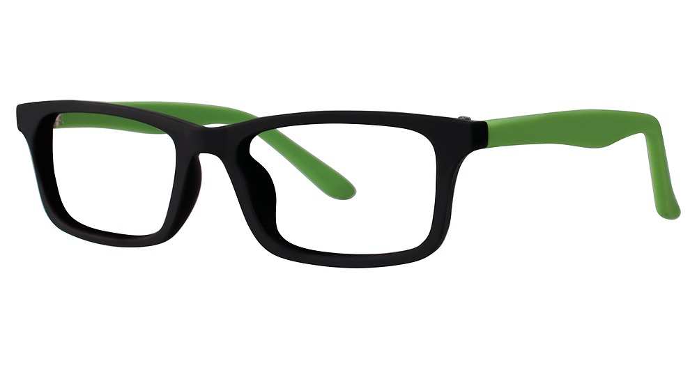 black/lime matte