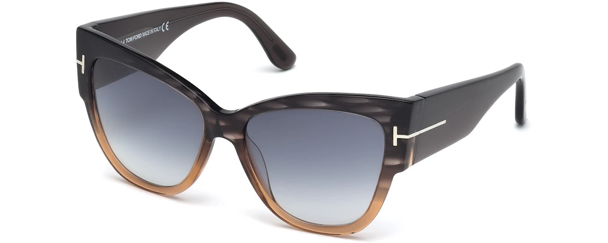 Melange Grey-To-Transp. Peach, Dk. Grey Temples / Grad. Grey Lenses