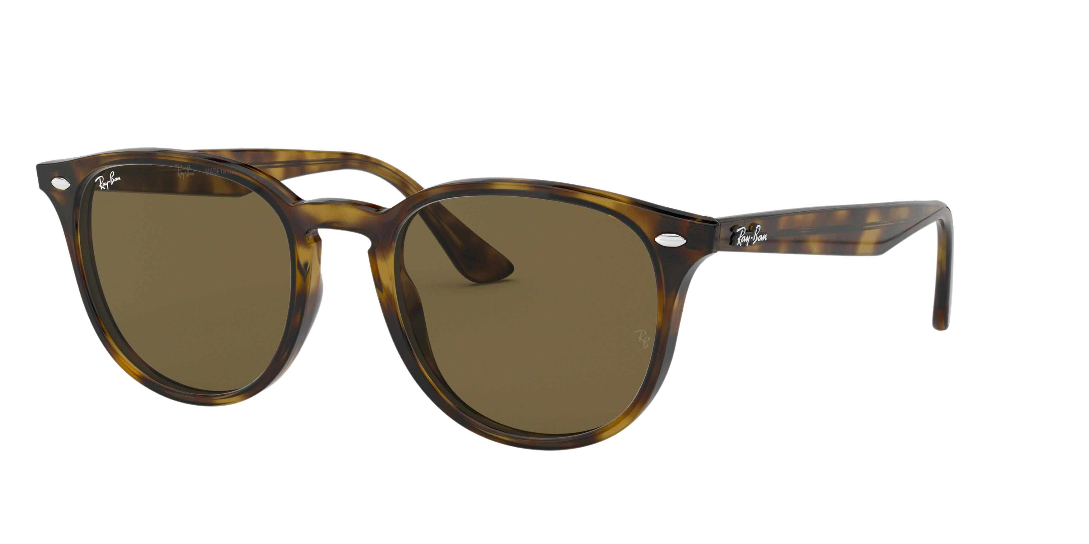 Ray-Ban RB4259F round sunglasses in Shiny Havana
