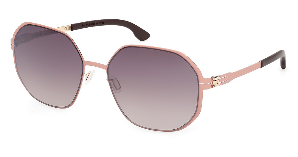 shiny rose gold / brown