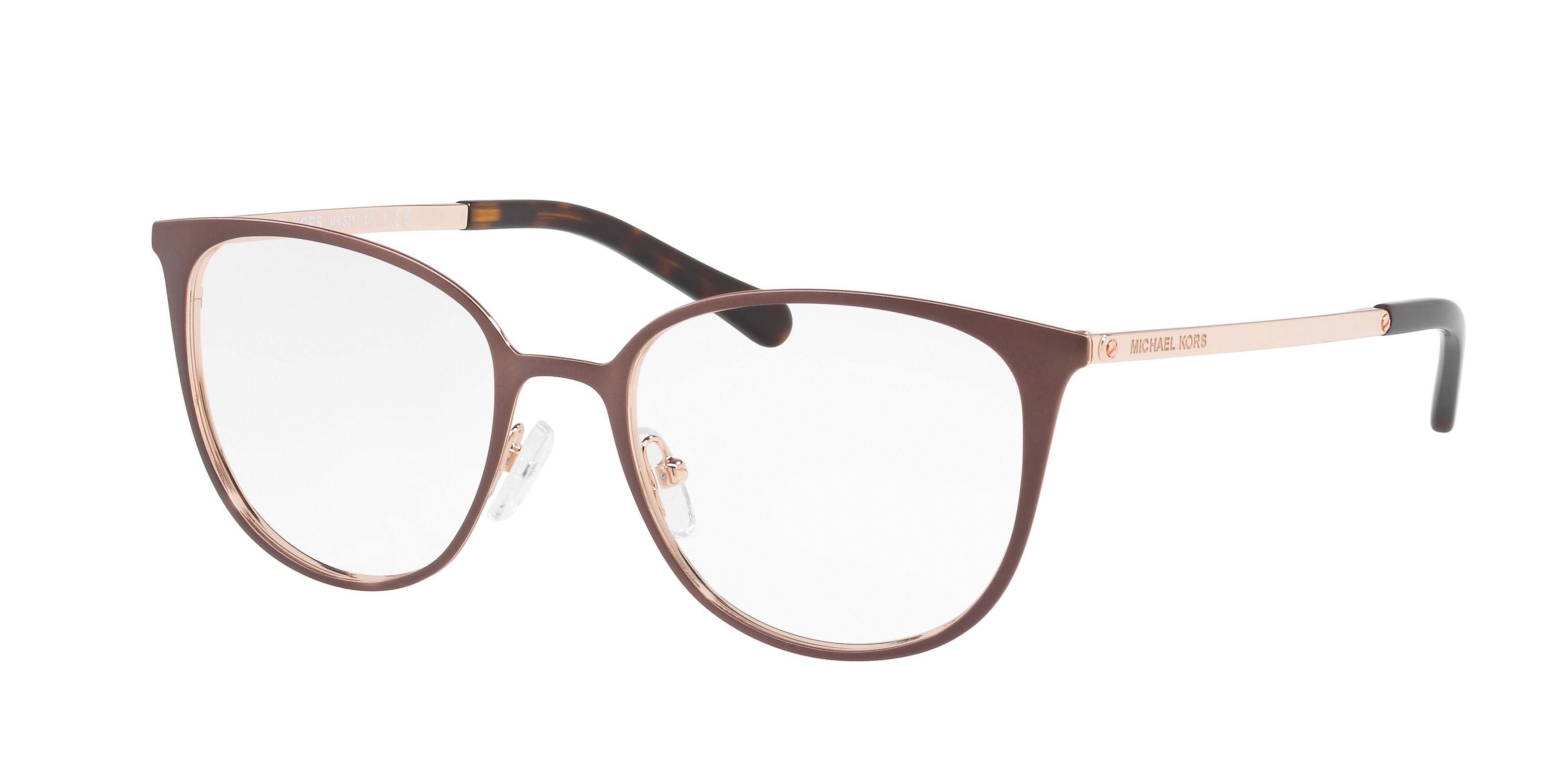 SATIN BROWN/ROSE GOLD-TONE