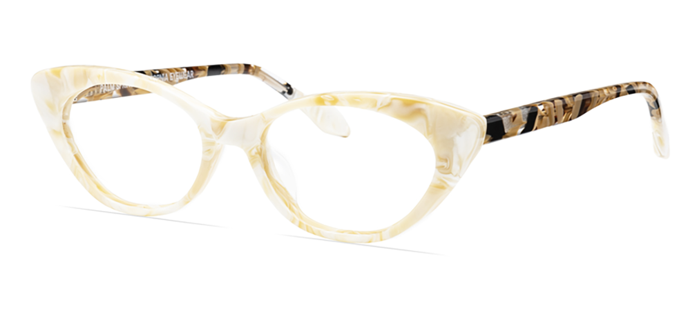 Ivory Pearl/Mocha Ribbon