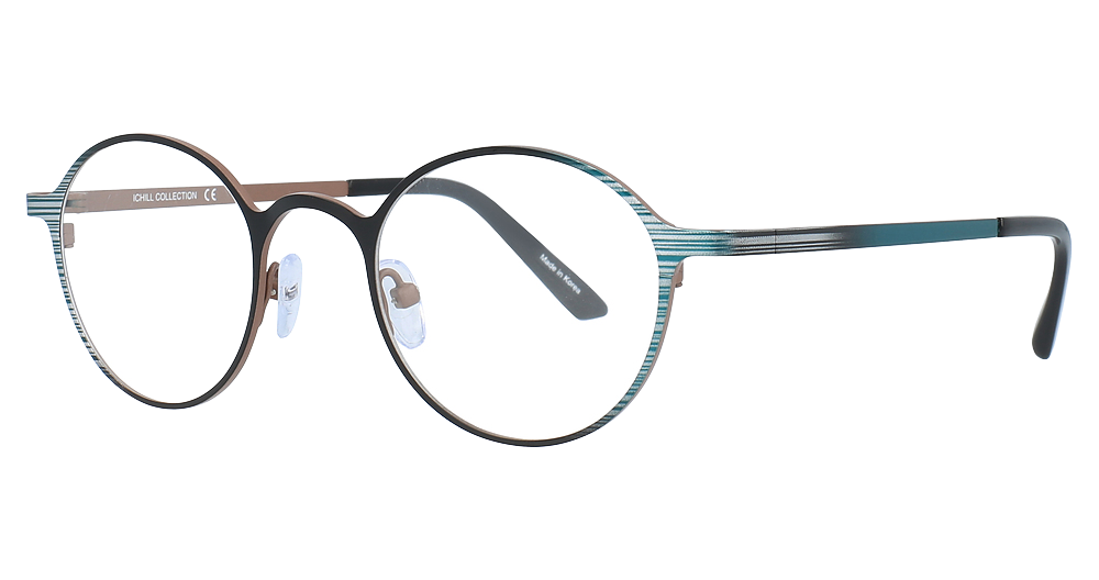 Shiny Dark Aqua & Grey & Black & Light Brown