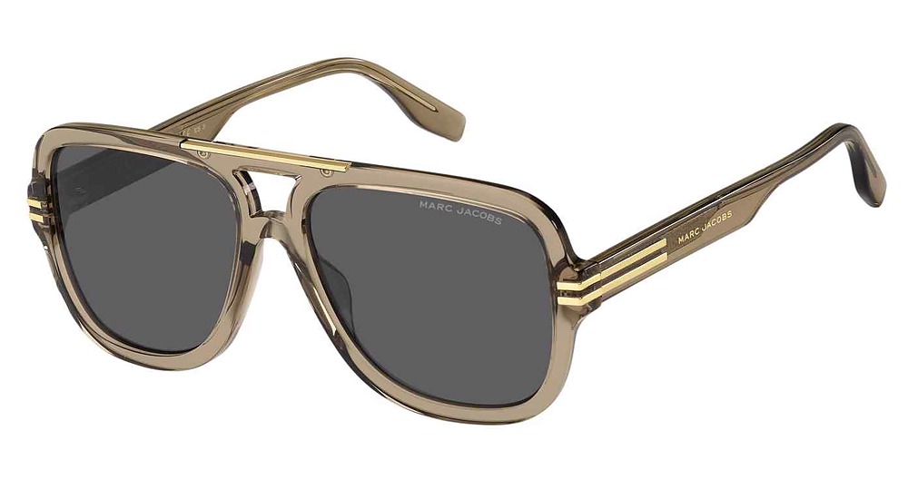 Marc Jacobs MARC 637/S aviator sunglasses in Champagne/Grey