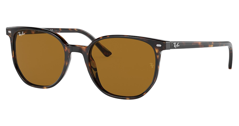 Ray-Ban RB2197F ELLIOT round sunglasses in Havana/Brown