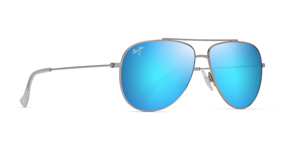 Shiny Silver w/ Crystal / Blue Hawaii