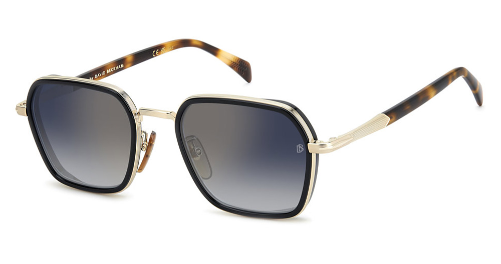 GOLD BLCK_ / BLUE SHADED GOLD MIRROR