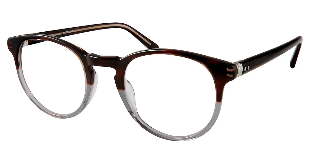 Modo 6527 round eyeglasses in Brown/Grey Tortoise