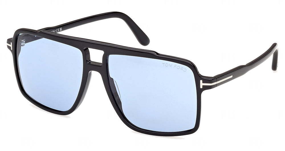 shiny black / blue
