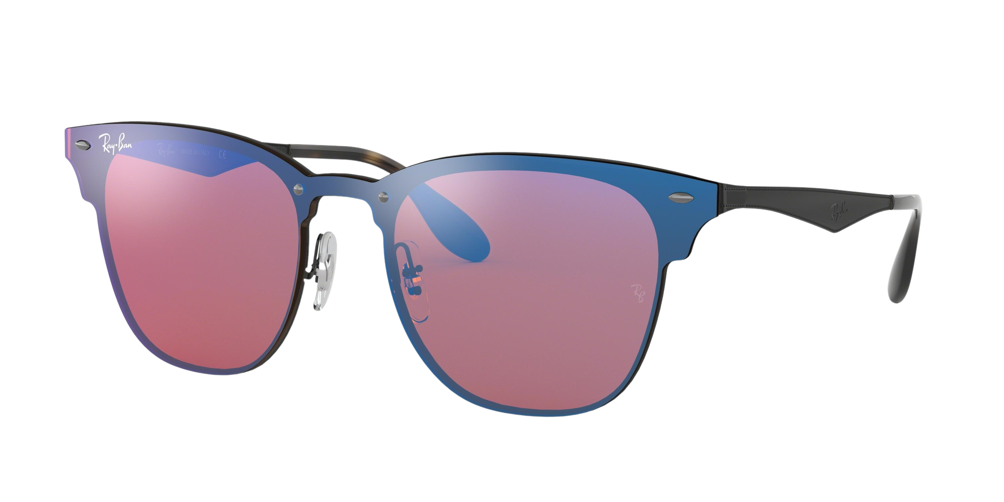 Ray-Ban RB3576N square sunglasses in Demi Glos Black