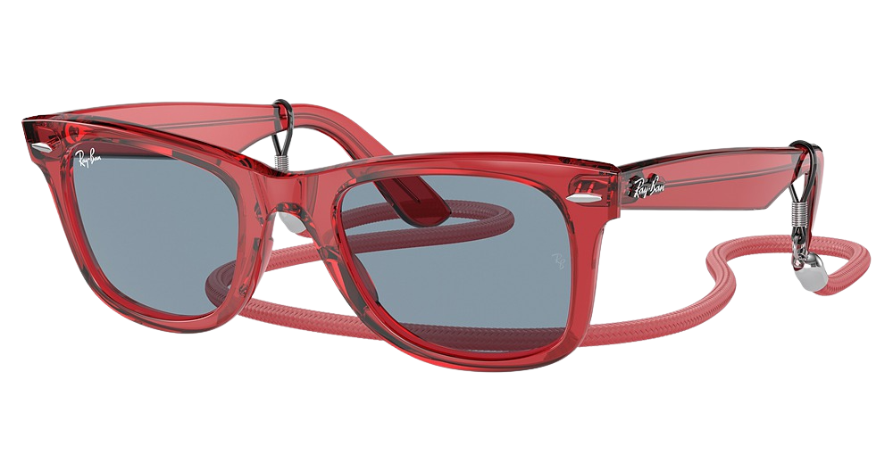 TRANSPARENT RED / BLUE