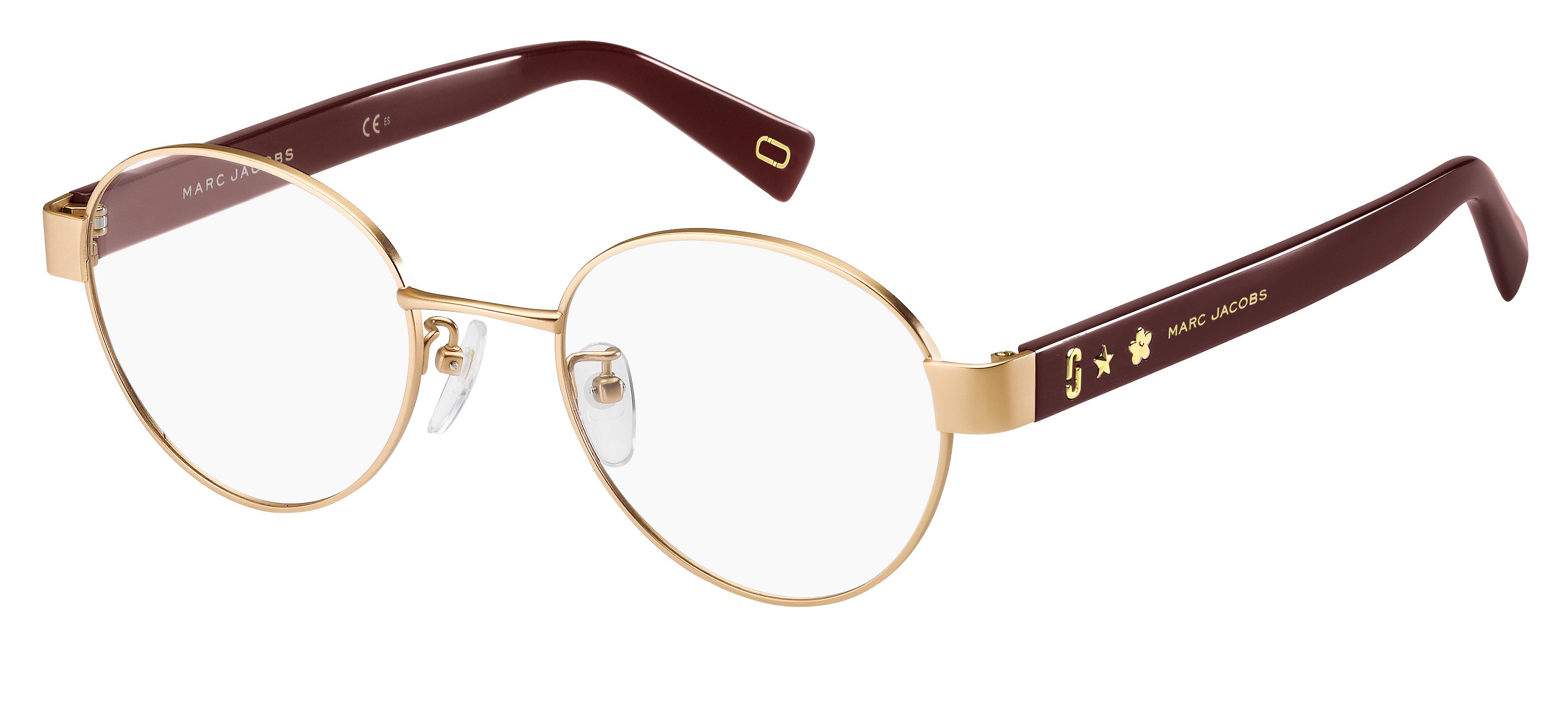 Marc Jacobs Marc 348/F round eyeglasses in Gold Copper