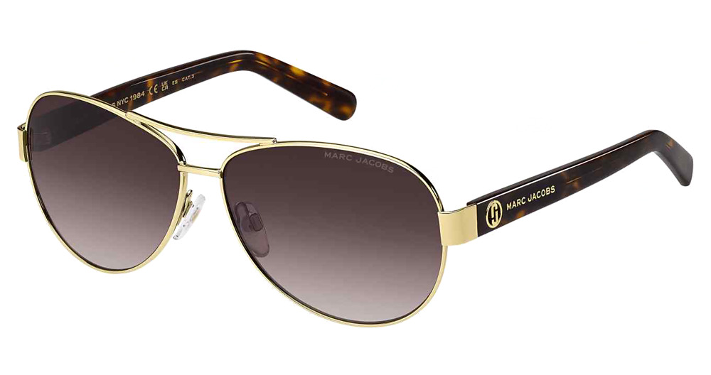 Marc Jacobs MARC 699/S aviator sunglasses in Gold Havn/Brown Shaded