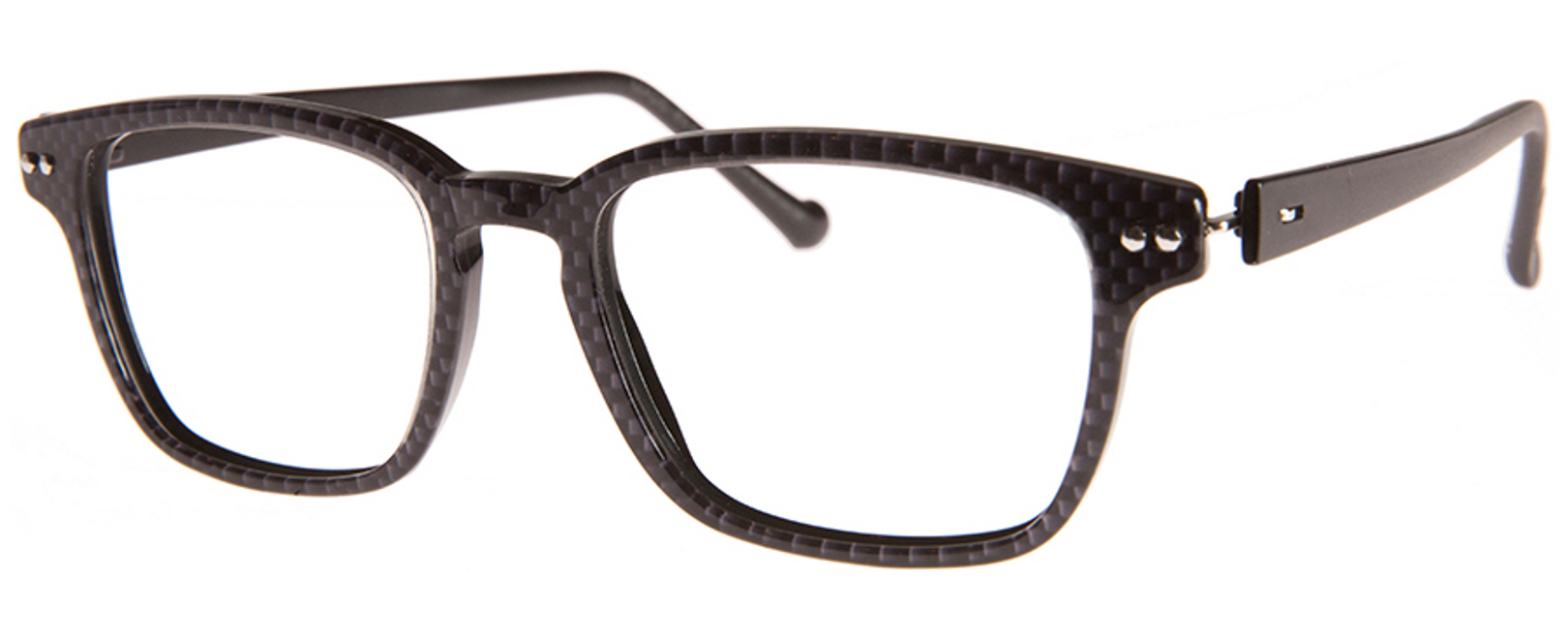 iGreen IGV04.63 rectangle eyeglasses in Carbon Fiber Black