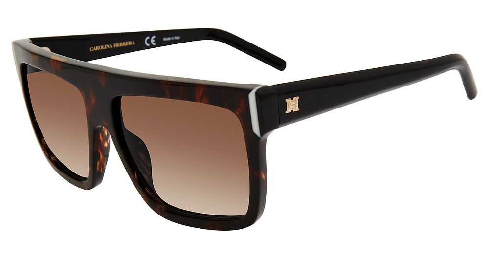 Carolina Herrera SHN617M square sunglasses in Tortoise 0909