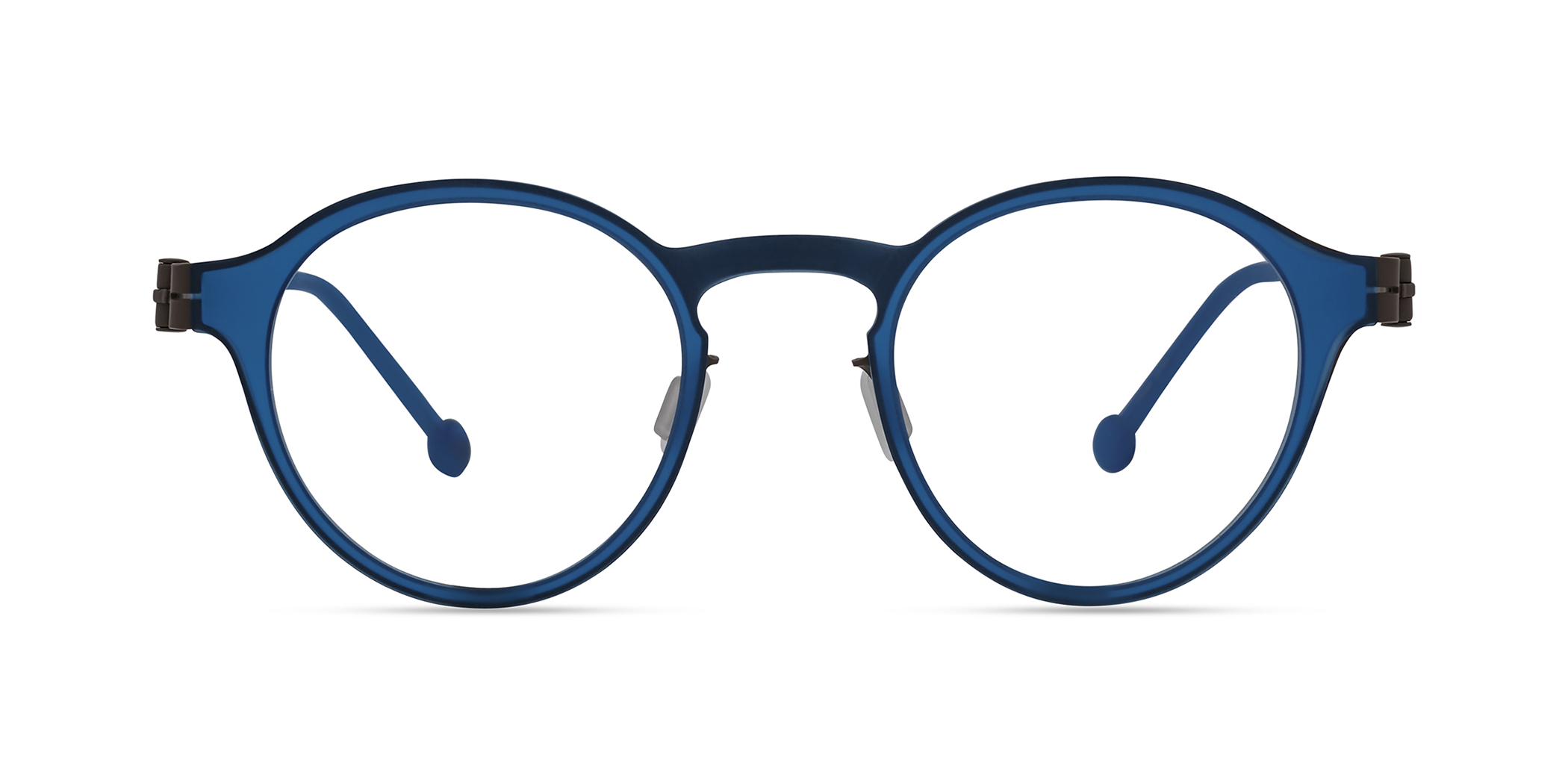 Modo CASTELLO round eyeglasses in Blue/Beige