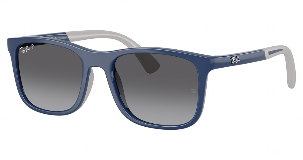 BLUE ON RUBBER GREY / LIGHT BROWN