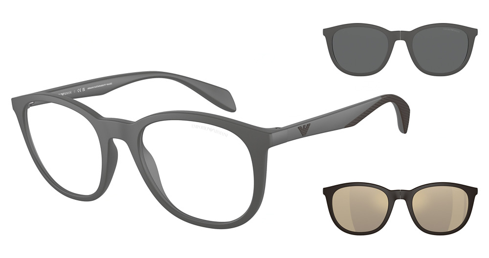 MATTE GREY / CLEAR