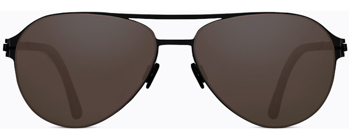 black matte / gray